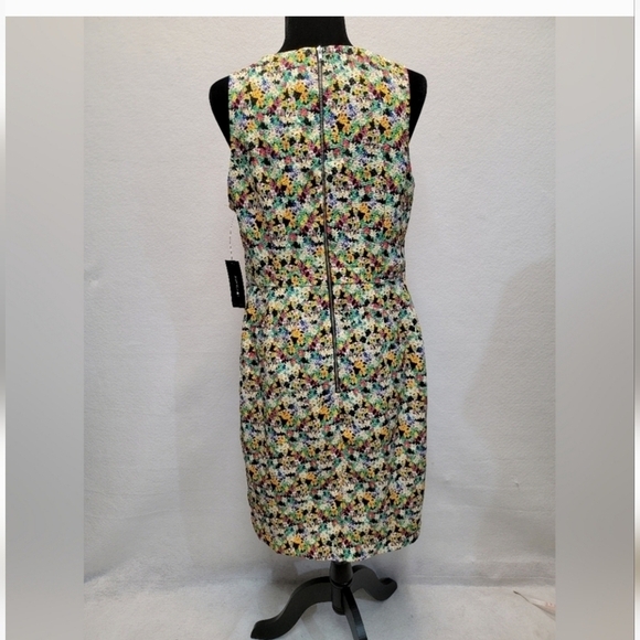 I LOVE RONSON Camilla Flora Floral Midi Size 12 Dress With Midriff Cutout - Picture 9 of 10